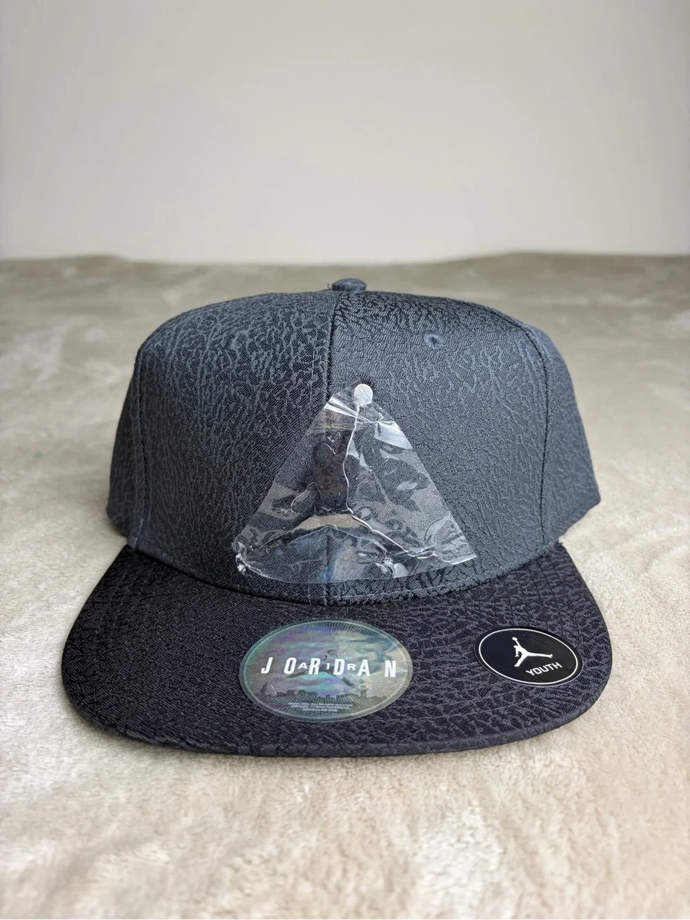 Jordan Jumpman Elephant Print Boys Youth Snapback Hat Dark Gray